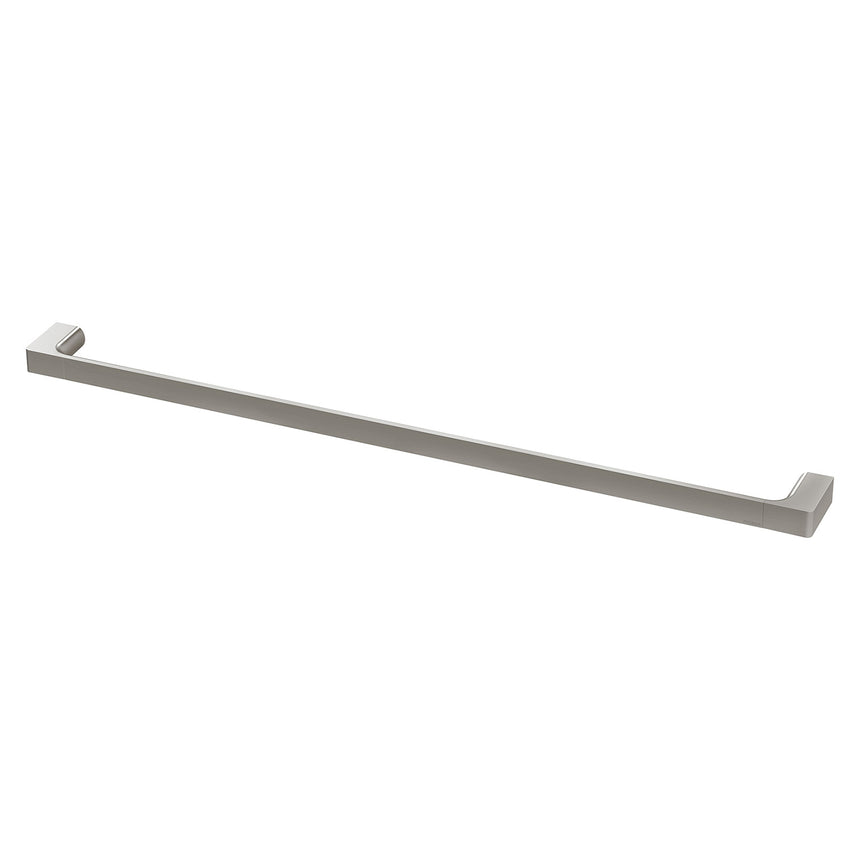 Phoenix Gloss Single Towel Rail 800mm Brushed Nickel, product view