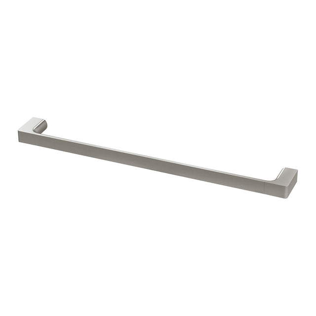 Phoenix Gloss Single Towel Rail 600mm Brushed Nickel, product view