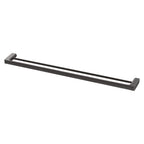 Phoenix Gloss Double Towel Rail 800mm Brushed Carbon