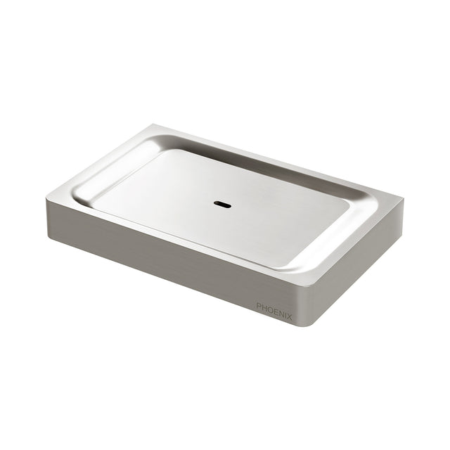 Phoenix Gloss Soap Dish Brushed Nickel, product view