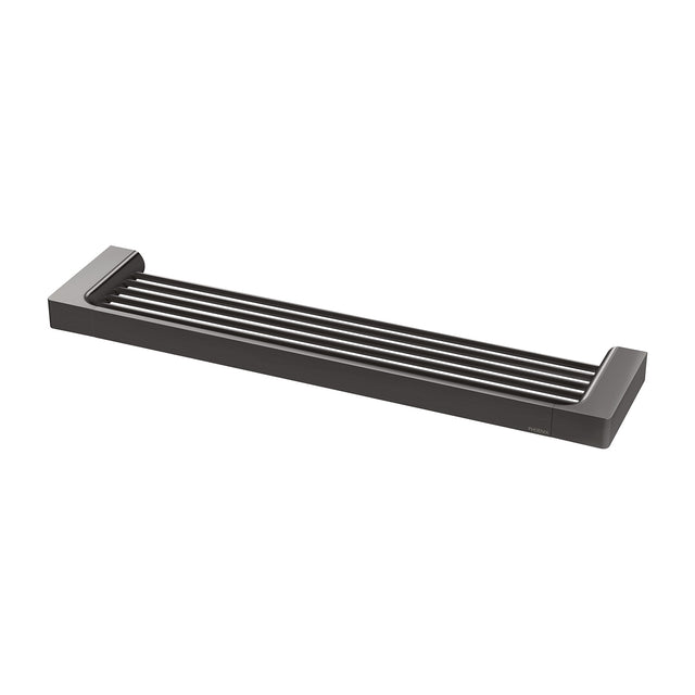 Phoenix Gloss Shower Shelf Brushed Carbon, product view