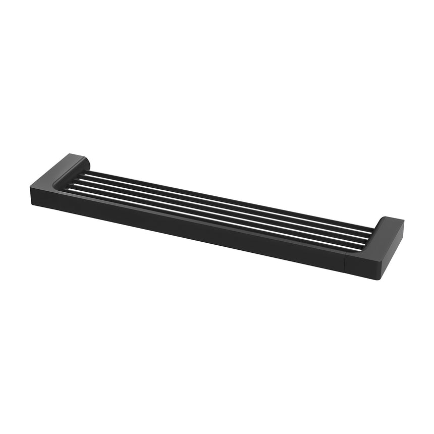 Phoenix Gloss Shower Shelf Matte Black, product view
