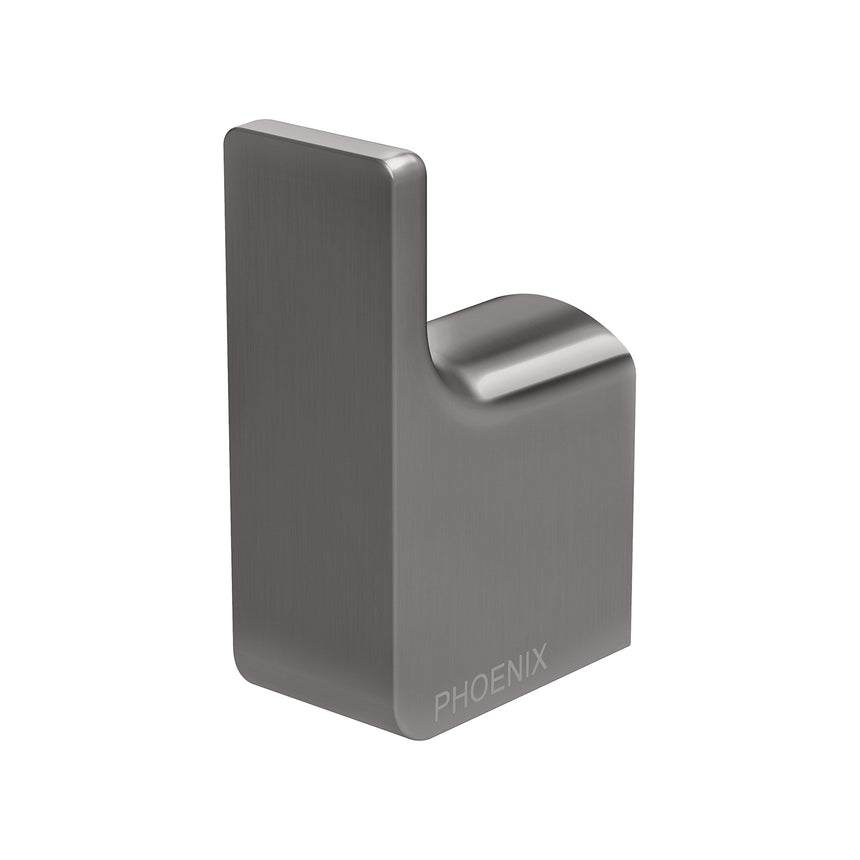 Phoenix Gloss Robe Hook Brushed Carbon, product view