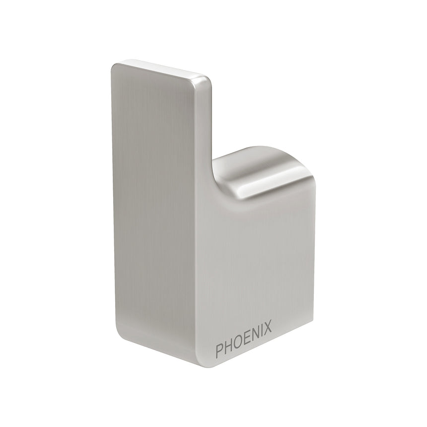 Phoenix Gloss Robe Hook Brushed Nickel, product view