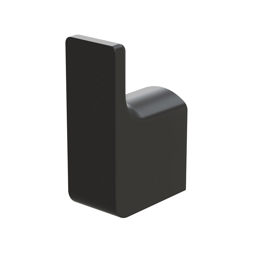 Phoenix Gloss Robe Hook Matte Black, product view