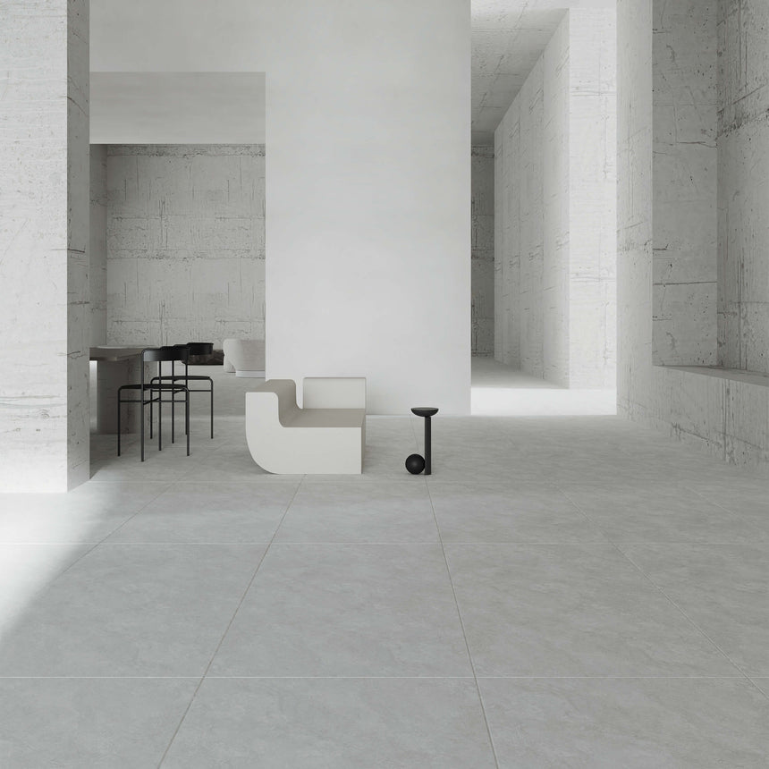 Ankara Travertine Cross Cut 1200x600 Matt Grey Travertine Look Tiles Tilemall