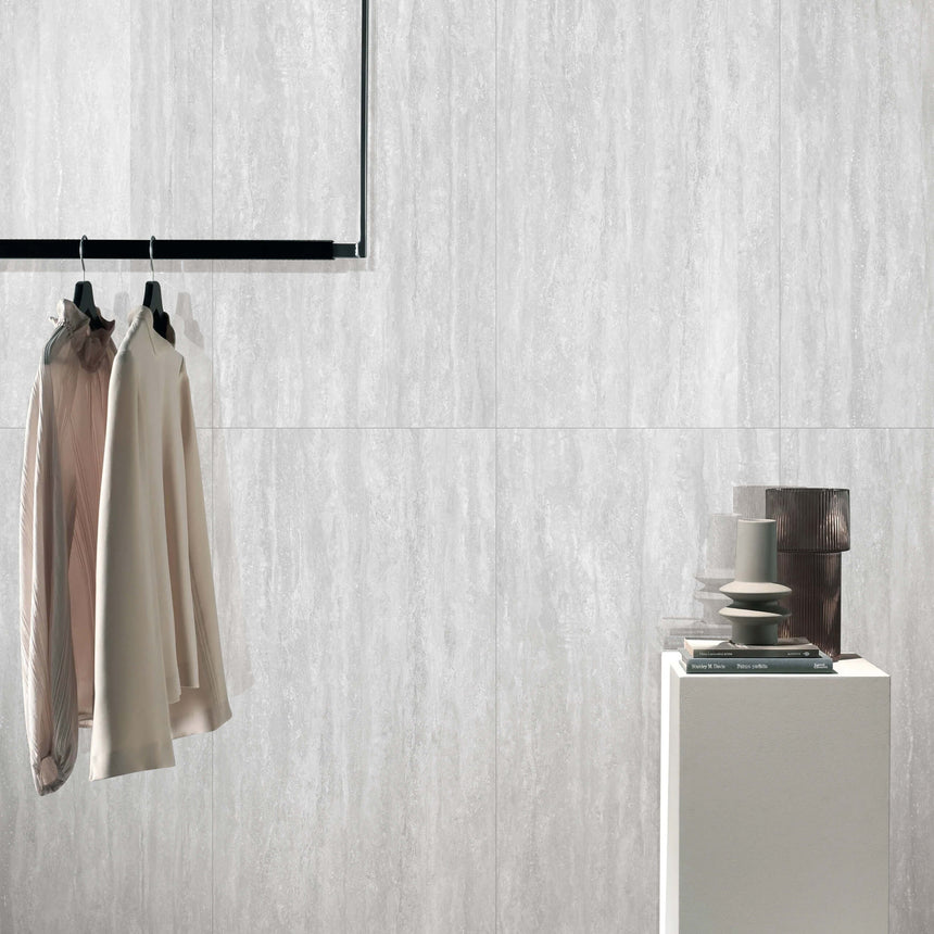 Ankara Travertine Vein Cut 1200x600 Matt Grey Travertine Look Tiles Tilemall