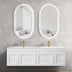 Hampton MKII Matte White Ceramic Top Double Basin Vanity