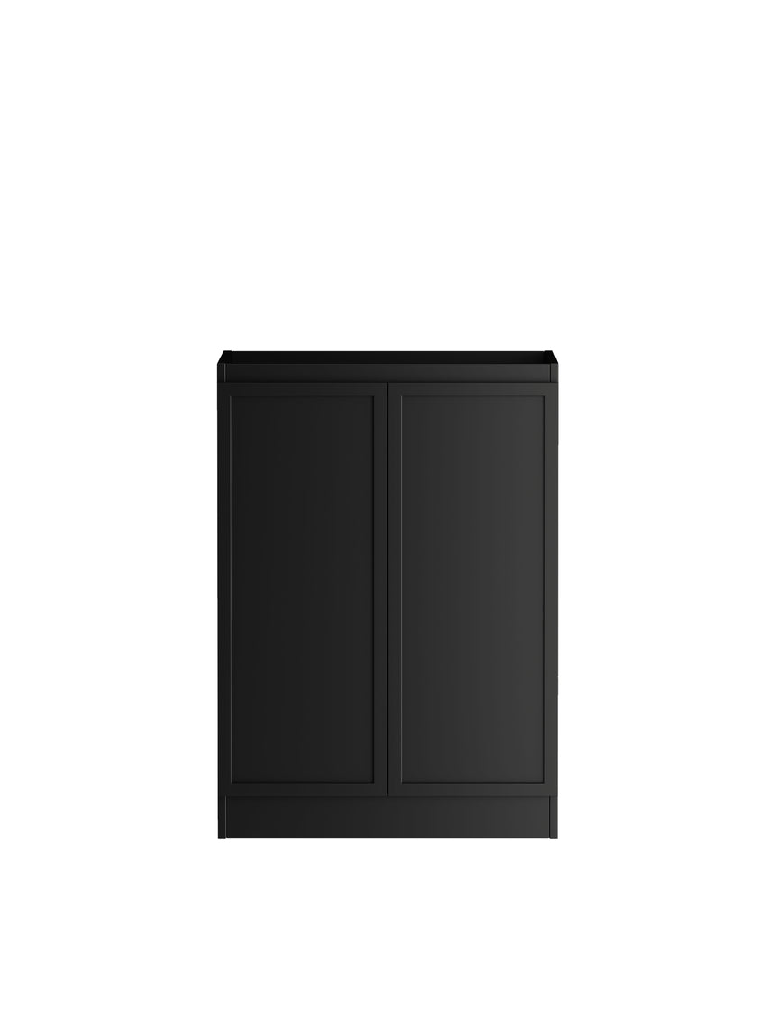 Otti Hampshire 630mm matte black base cabinet, front view