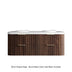 Havana Sable Walnut Fluted Wall Hung Double Basin Vanity 50mm English Edge Top