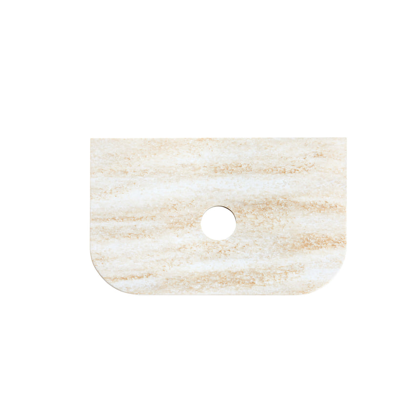 Havana Sable Walnut Fluted Wang Hung Single Basin Vanity 50mm English Edge Top