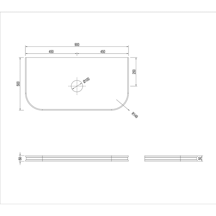 Havana Sable Walnut Fluted Wang Hung Single Basin Vanity 50mm English Edge Top