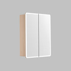 Avola Plywood Triple LED Shaving Cabinet Sandy Oak Woodmatte