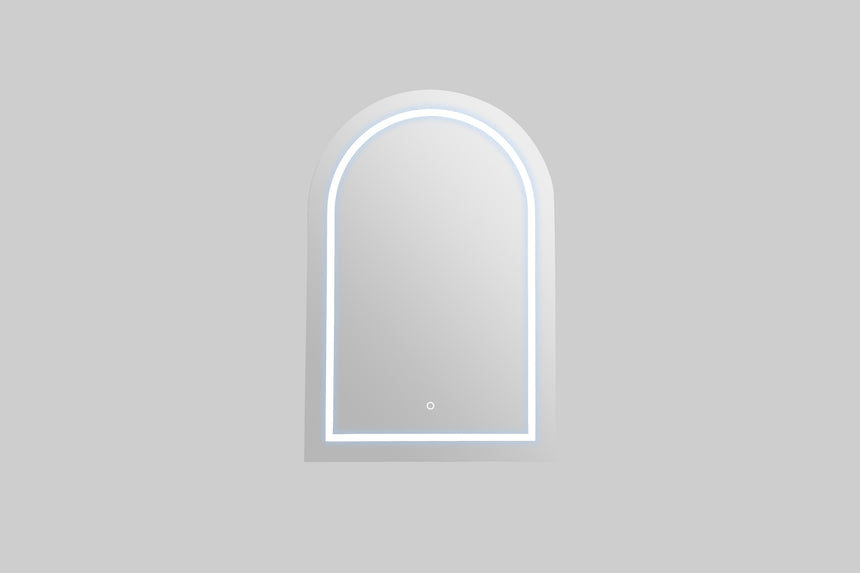 Lukka Allison Triple LED Shaving Cabinet allison matte white 600x900mm LED shaving cabinet with white LED border light by Tilemall