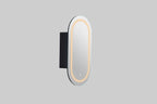 Allison Triple LED Shaving Cabinet Matte Black