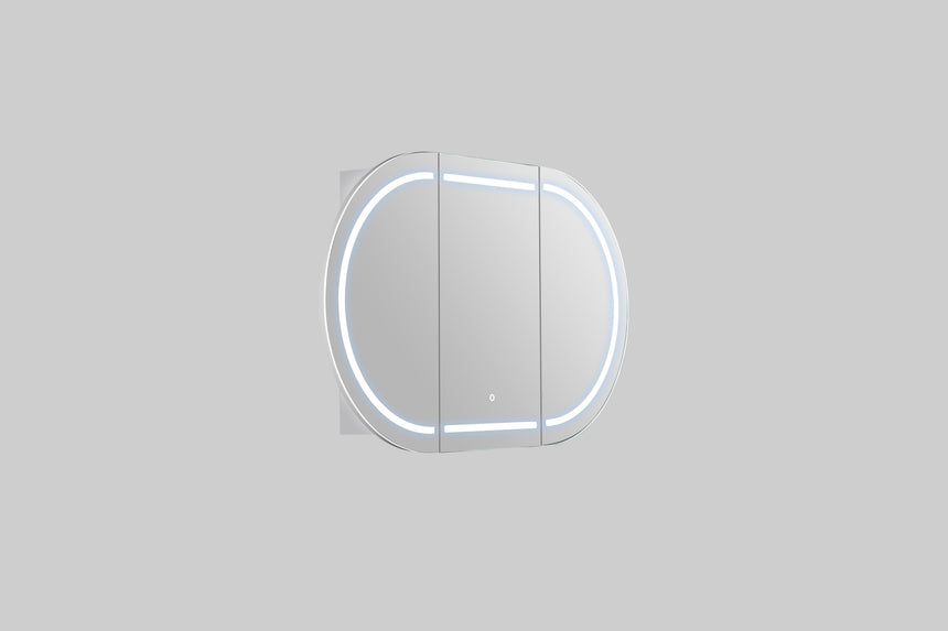Lukka Allison Triple LED Shaving Cabinet black tiles arranged in multi-tile grid showing surface pattern variation by Tilemall (view 23)