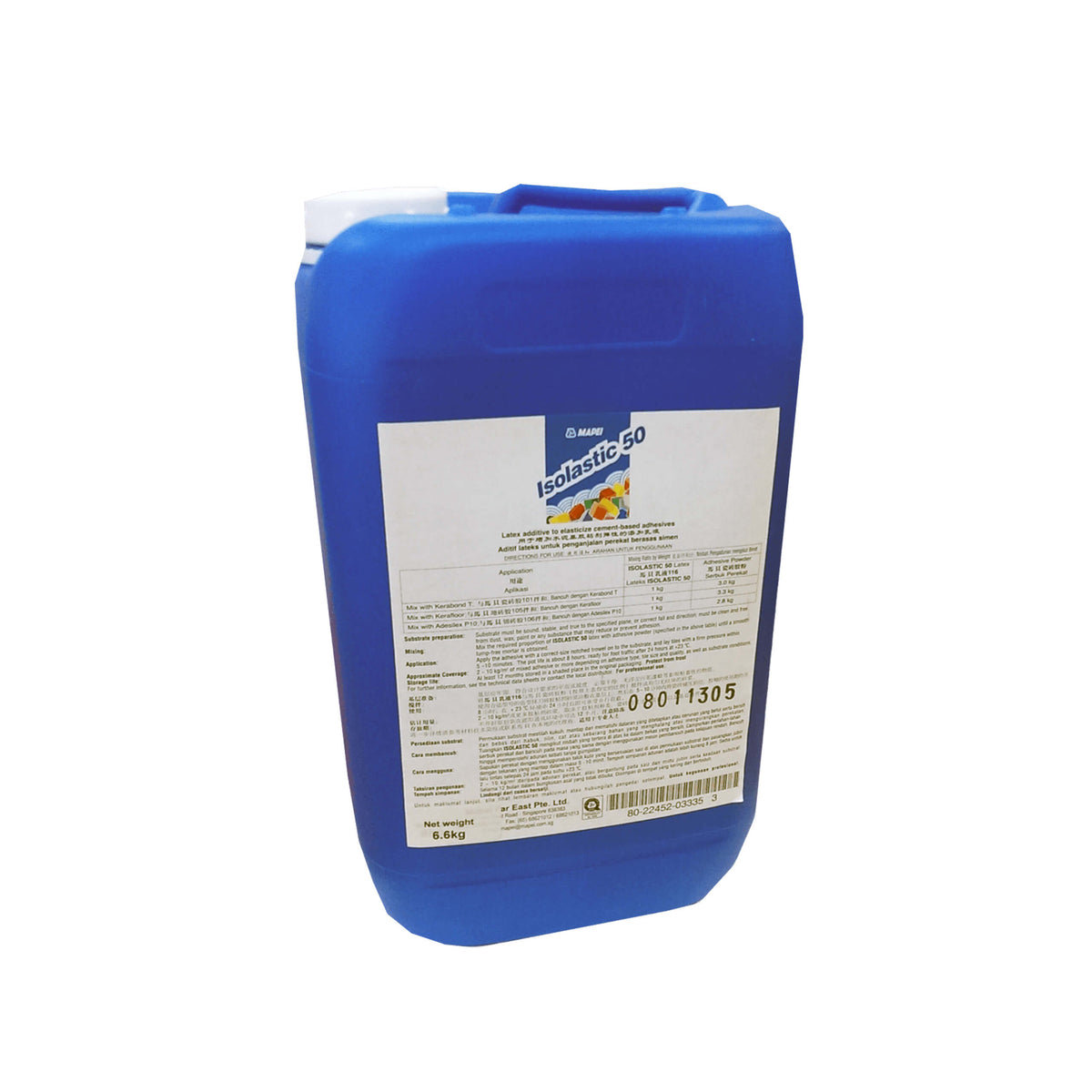 Mapei Latex Additives 25kg Isolastic 50 latex additive 25kg blue jerry can by Tilemall