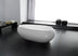 Voga Acrylic Freestanding bath Overflow 1700mm Matt White