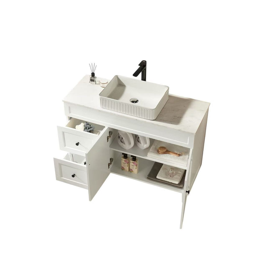 Harold Federation Free Standing Cabinet Matte White