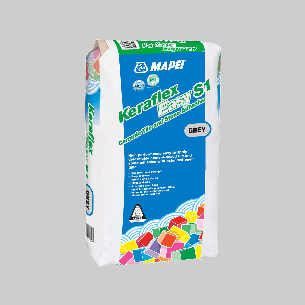 Mapei Cement Based Polymer Modified Adhesives 20kg Keraflex Easy S1 grey cement based tile adhesive 20kg bag by Tilemall