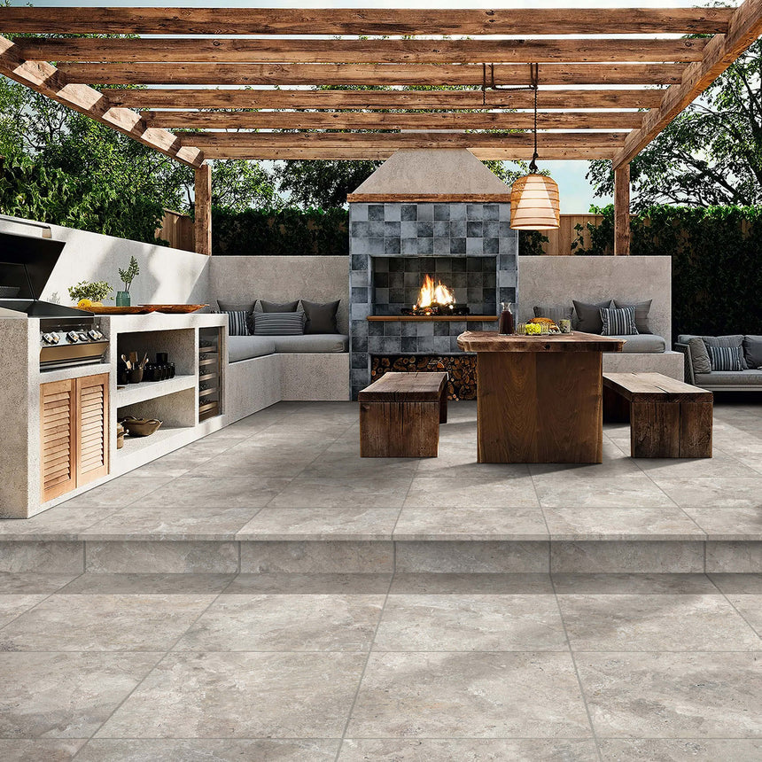 Karst Stone Paver 600x600 External Beige Stone Look Tiles Tilemall