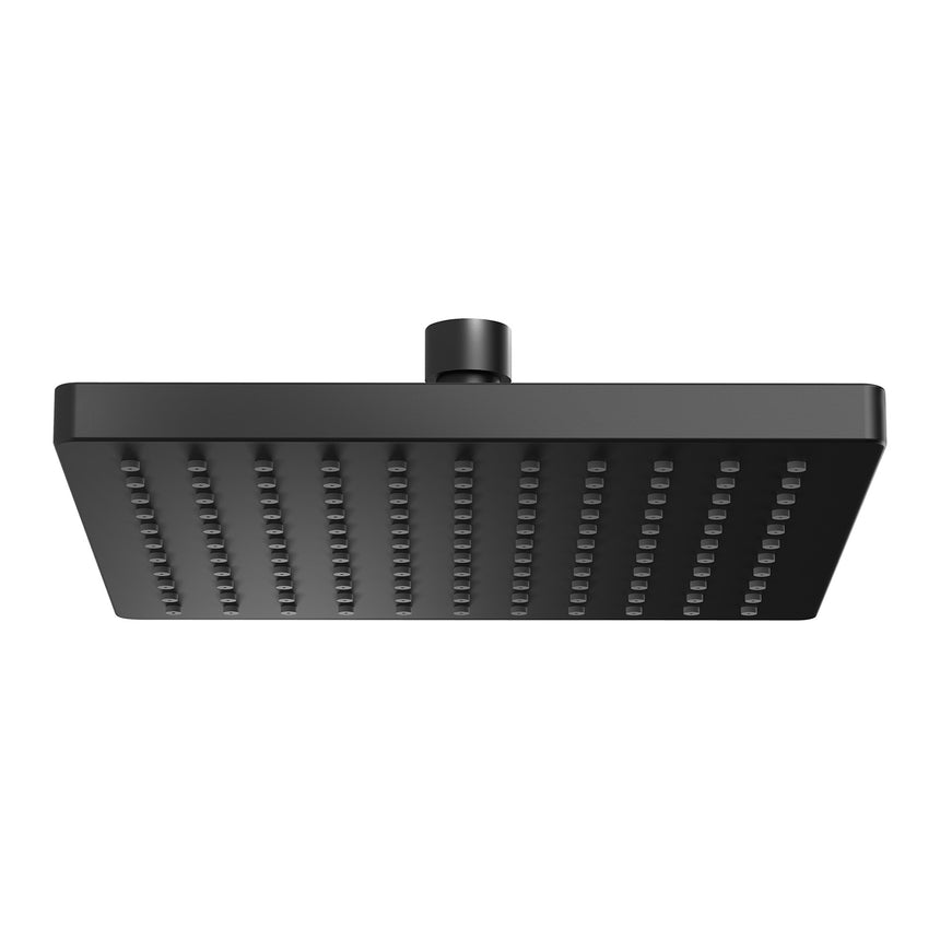 Phoenix Lexi Shower Rose 200mm Square Matte Black, product view