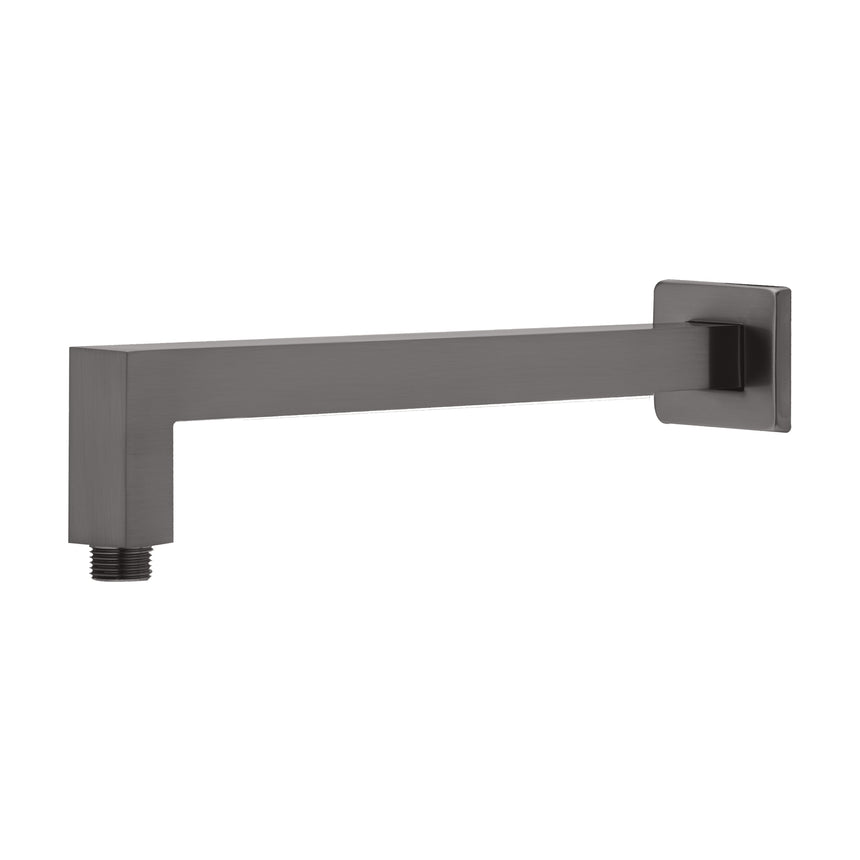 Phoenix Lexi Shower Arm 400mm Square Brushed Carbon, product view