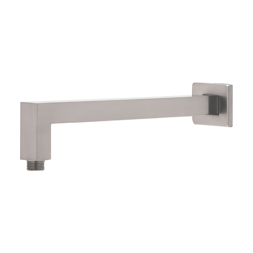 Phoenix Lexi Shower Arm 400mm Square Brushed Nickel, product view