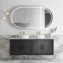 Laguna MK II Black Oak Wall Hung Double Basin Vanity
