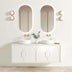 Laguna MK II Matte White Wall Hung Double Basin Vanity