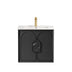 Laguna MK II Black Oak Wall Hung Single Basin Vanity Ceramic Top