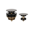 40mm Non Overflow Pop-up Waste with Pull-out Basket Brushed Gun Metal