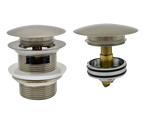 40mm Pop-up Waste with Overflow and Pull-out Basket Brushed Nickel