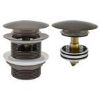 40mm Pop-up Waste with Overflow and Pull-out Basket Brushed Gun Metal