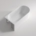 Bingie Skirt Bath Left Corner Overflow 1400mm Gloss White