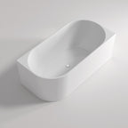 Bingie Skirt Bath Right Corner Overflow 1700mm Matt White