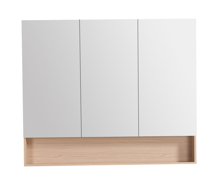 Lukka technical dimensions diagram for Clark Plywood 1200mm shaving cabinet by Tilemall