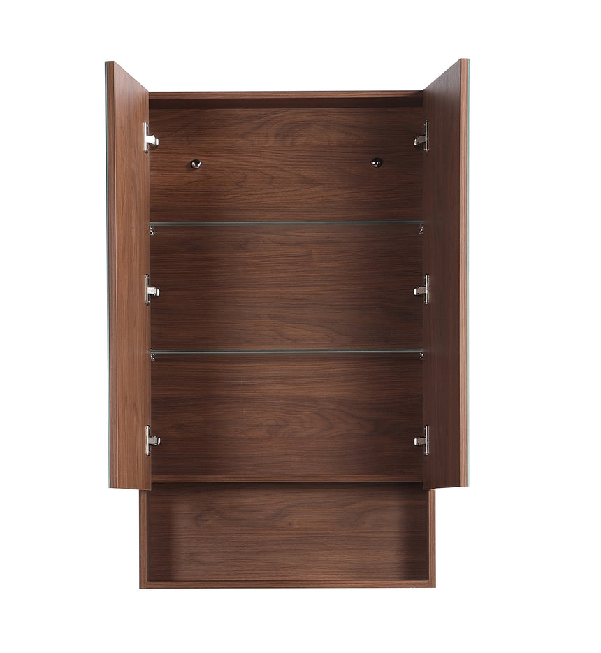 Lukka Clark Plywood Shaving Cabinet clark Plywood cabinet interior with three glass shelves and adjustable shelf brackets by Tilemall
