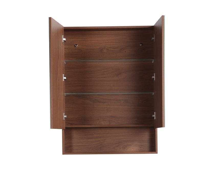 Lukka Clark Plywood Shaving Cabinet clark Plywood cabinet interior shelf arrangement with chrome handles and three fixed by Tilemall