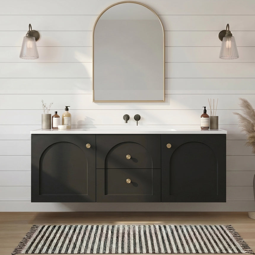 Chester Federation Wall Hung Cabinet Matte Black