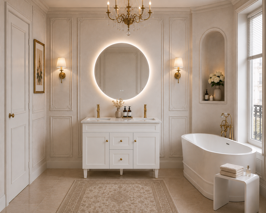 Harold Federation Free Standing Cabinet Matte White