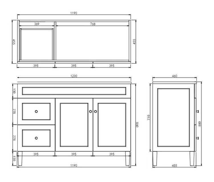 Harold Federation Free Standing Cabinet Matte White
