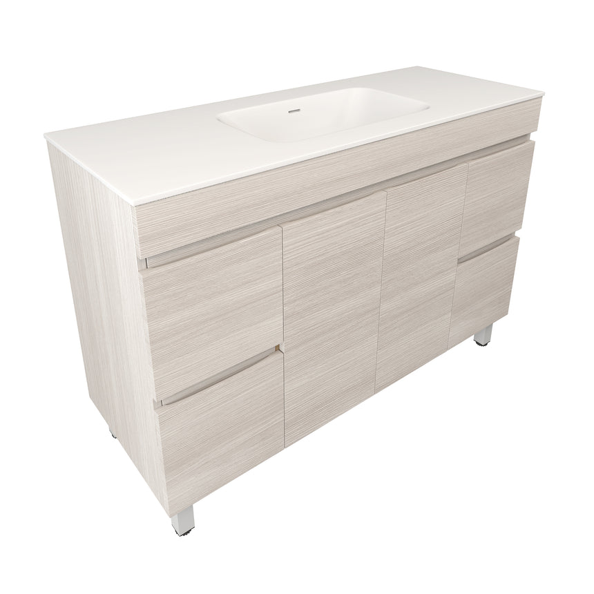 Camden Modern Free Standing Cabinet Coastal Oak