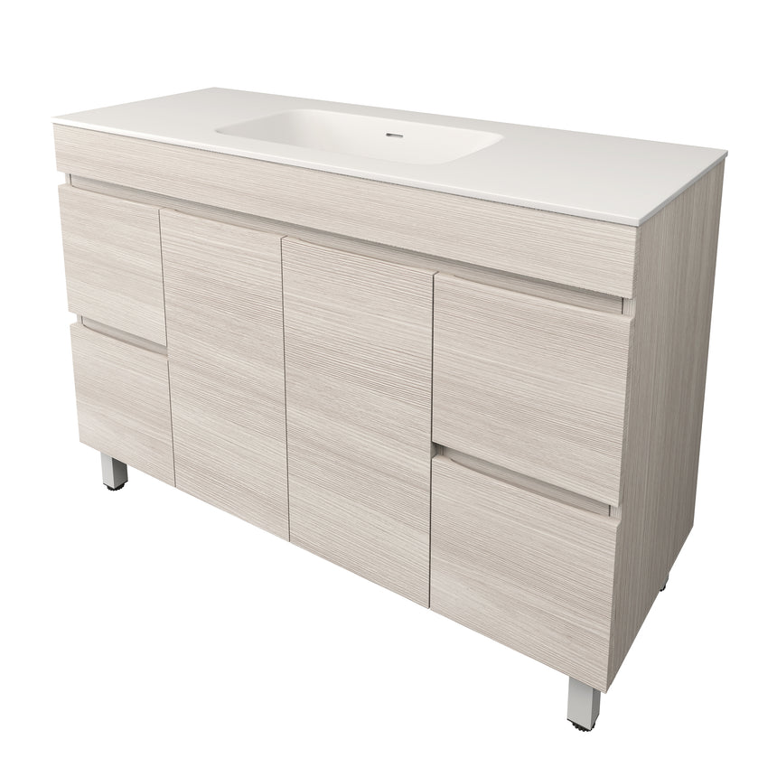 Camden Modern Free Standing Cabinet Coastal Oak