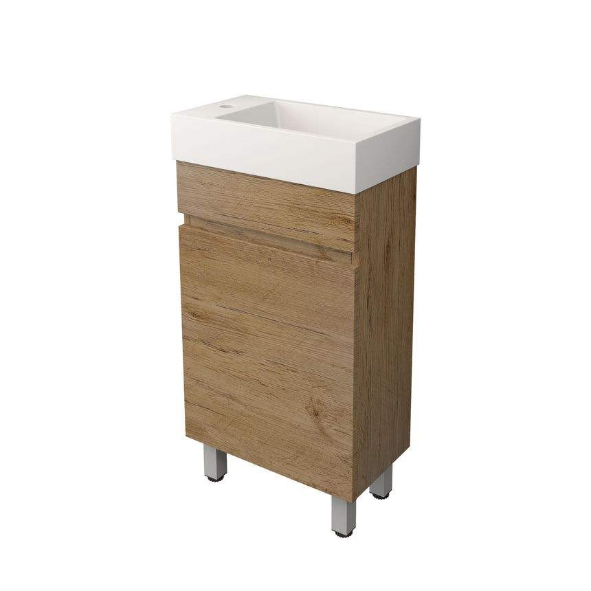 Camden Modern Free Standing Ensuite Cabinet Prime Oak