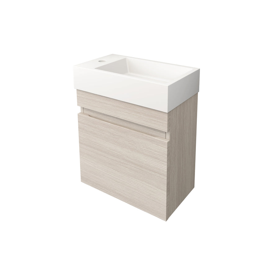 Camden Modern Wall Hung Ensuite Cabinet Coastal Oak