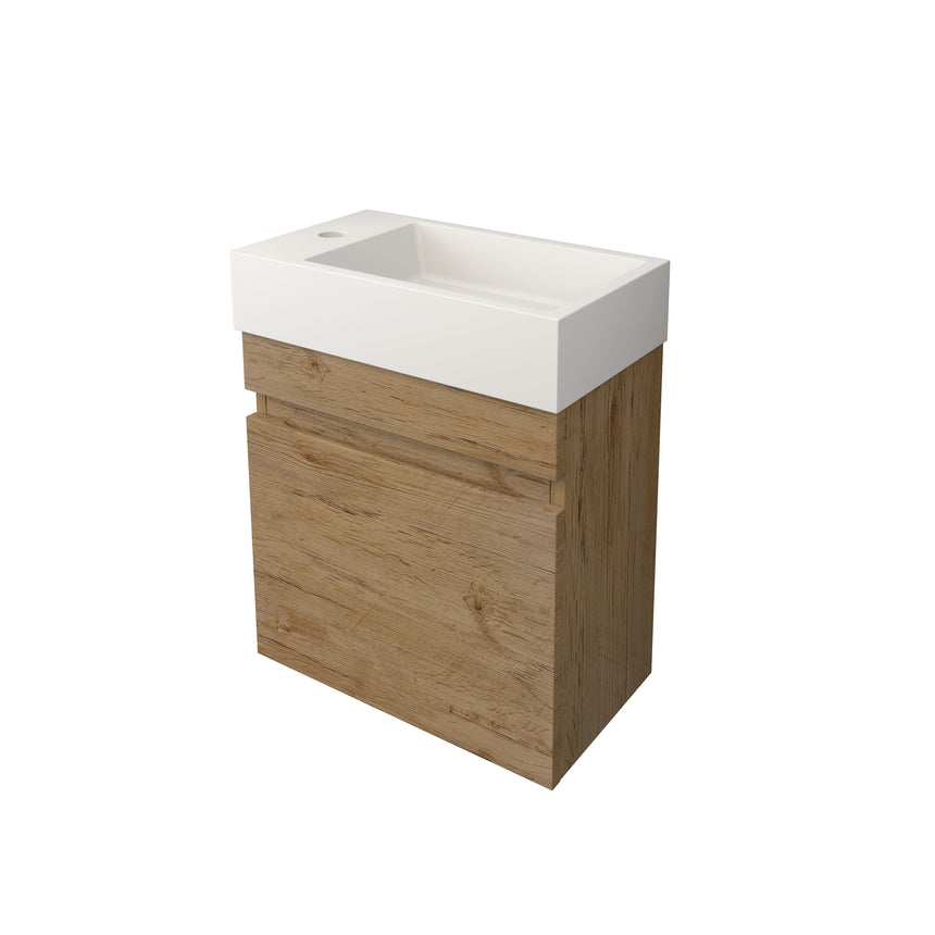 Camden Modern Wall Hung Ensuite Cabinet Prime Oak
