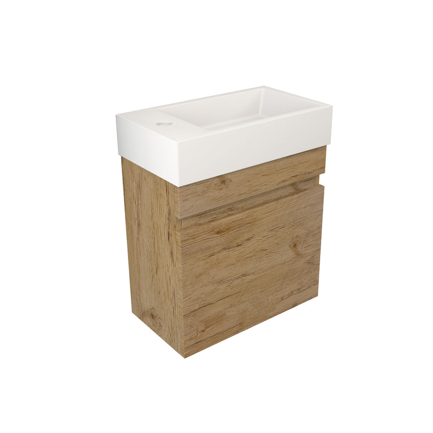 Camden Modern Wall Hung Ensuite Cabinet Prime Oak