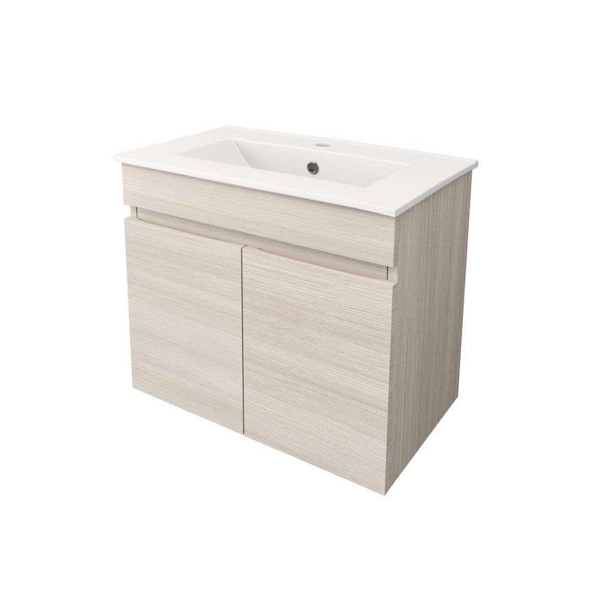 Camden Modern Wall Hung Ensuite Cabinet Coastal Oak