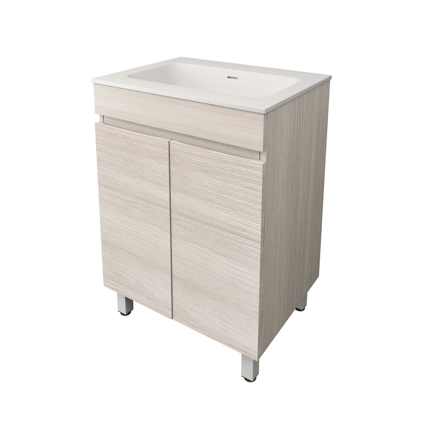 Camden Modern Free Standing Cabinet Coastal Oak